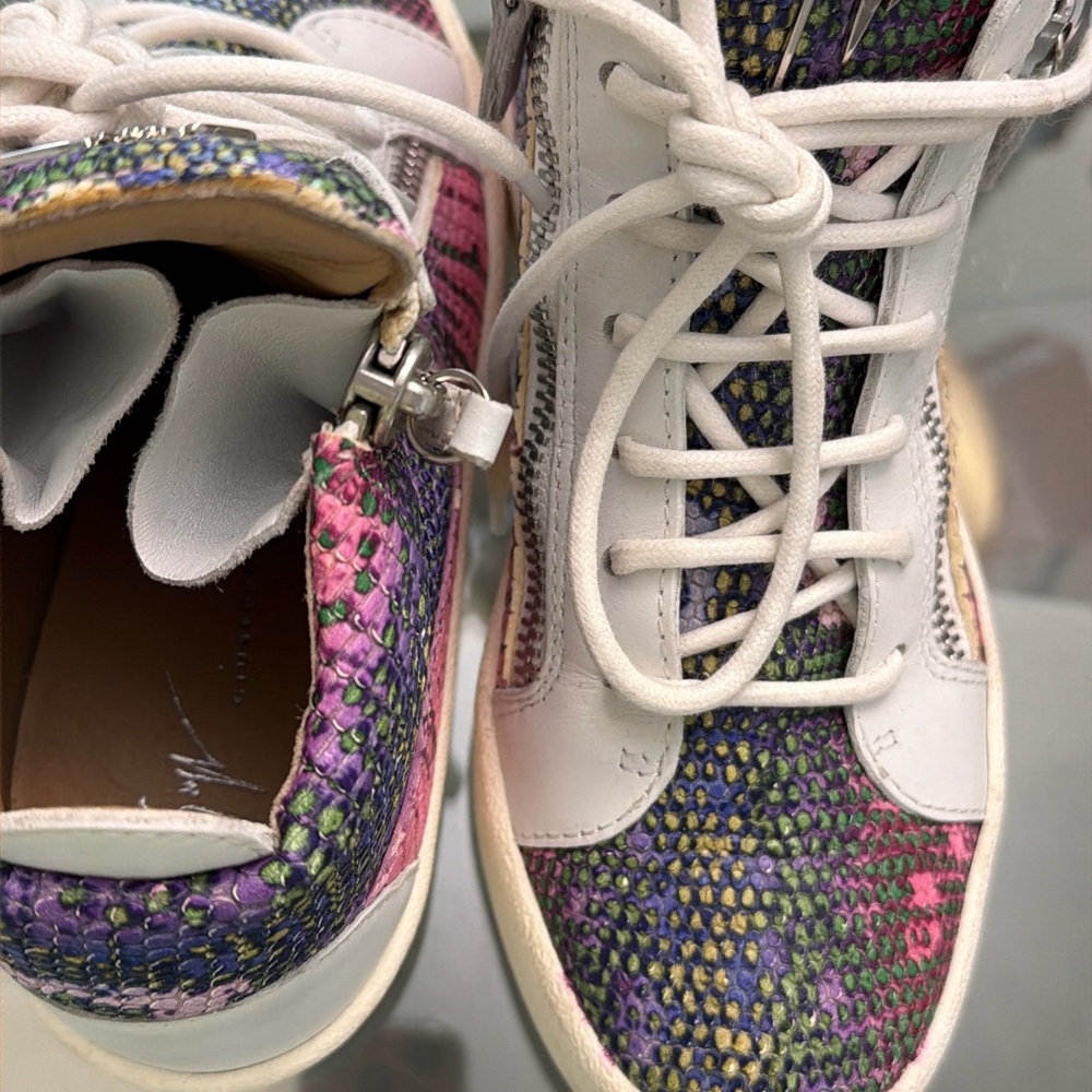 Giuseppe Zanotti Multicolor Python-Embossed High-… - image 3